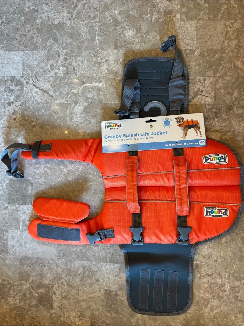 NEW Outward Hound Dog Life Jacket – Orange, Size Medium